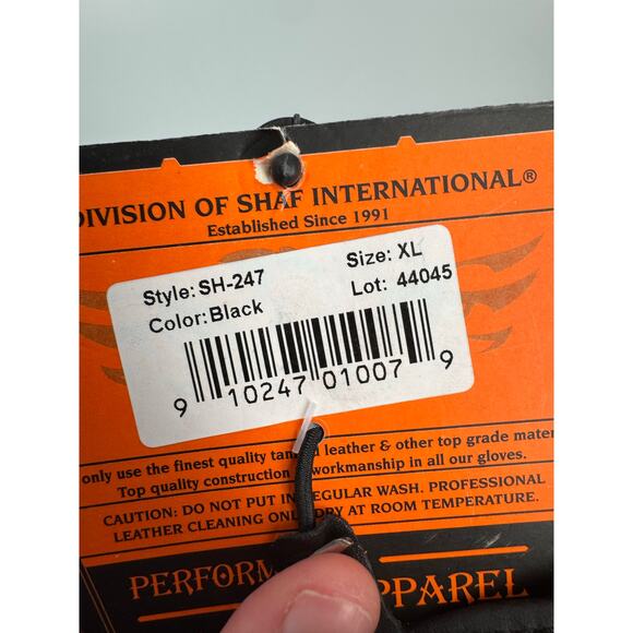 NWT Milwaukee Leather SH247 Men's Black Leather Unlined Driving Gloves - Picture 7 of 7